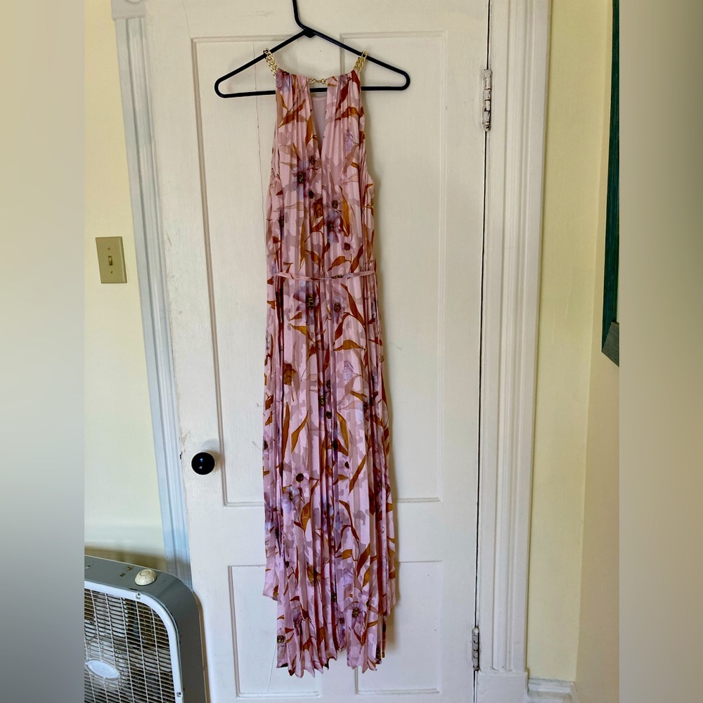 Ted Baker London Sasski Pleated Floral Dress